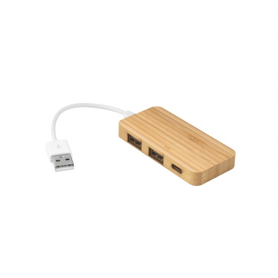 Hub em Bambu Personalizado Hub em Bambu Personalizado