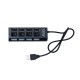 Hub USB com 4 Entradas Personalizado Hub USB com 4 Entradas Personalizado
