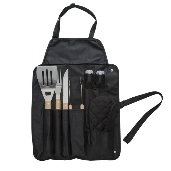 Kit Churrasco Avental 6 peças Personalizado Kit Churrasco Avental 6 peças Personalizado