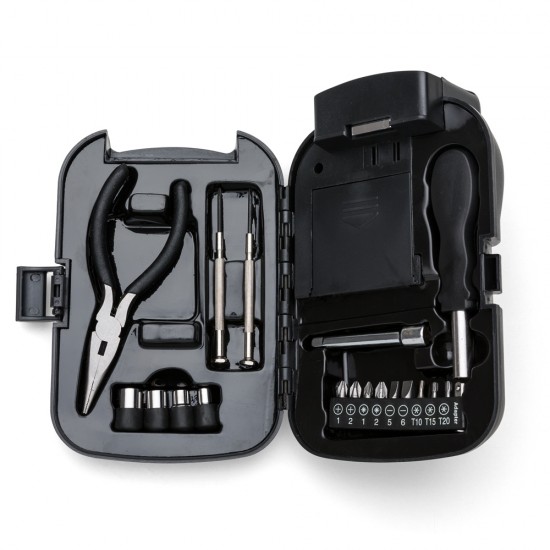 Kit Ferramenta 19 Peças com Lanterna Personalizado Kit Ferramenta 19 Peças com Lanterna Personalizado