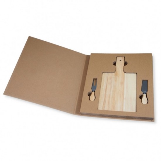 Kit Queijo 3 Peças com Logotipo Kit Queijo 3 Peças com Logotipo