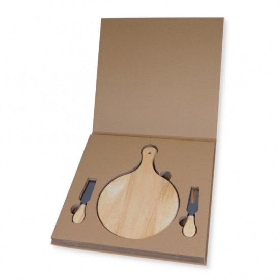 Kit Queijo 3 Peças Personalizado com Logotipo Kit Queijo 3 Peças Personalizado com Logotipo