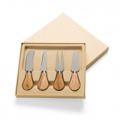 Kit Queijo 4 Peças com Logo