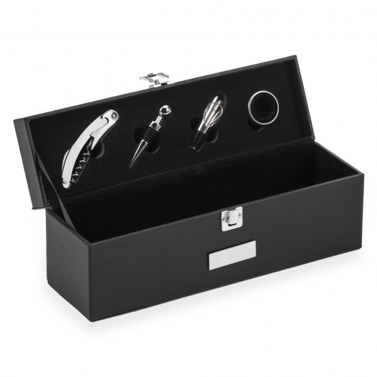Kit Vinho 4 peças com Logo Kit Vinho 4 peças com Logo