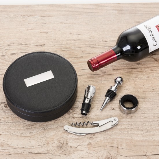 Kit Vinho 4 peças Personalizado Kit Vinho 4 peças Personalizado