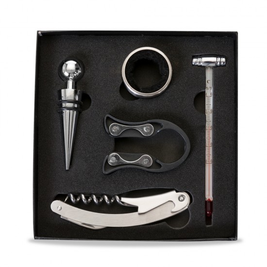 Kit Vinho 5 Peças com Logo Kit Vinho 5 Peças com Logo