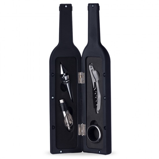 Kit Vinho Garrafa 4 peças Personalizado Kit Vinho Garrafa 4 peças Personalizado