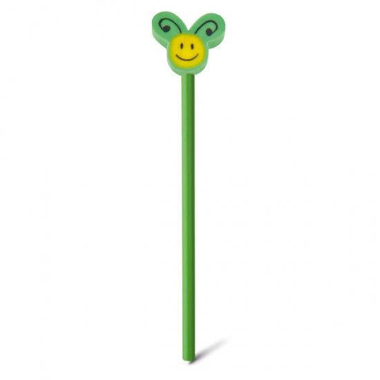 Lápis com Boneco de Borracha Personalizado Lápis com Boneco de Borracha Personalizado