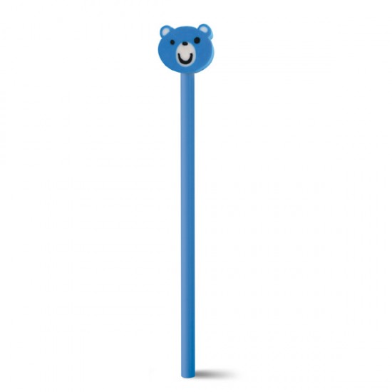 Lápis com Boneco de Borracha Personalizado Lápis com Boneco de Borracha Personalizado