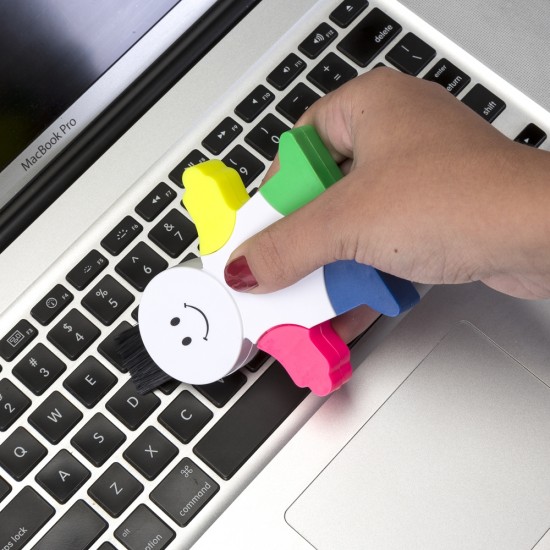 Marca Texto Boneco com Limpador de Tela e Teclado Personalizado Marca Texto Boneco com Limpador de Tela e Teclado Personalizado