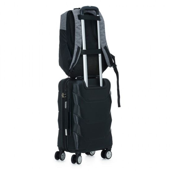 Mochila de Poliéster Anti-Furto USB com Segredo para Brindes Mochila de Poliéster Anti-Furto USB com Segredo para Brindes