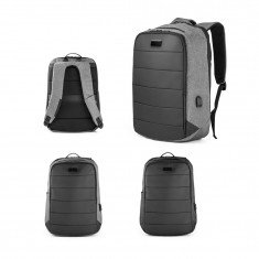 Mochila para notebook em 300D de alta densidade, com divisória para notebook 17" 21 L Personalizada