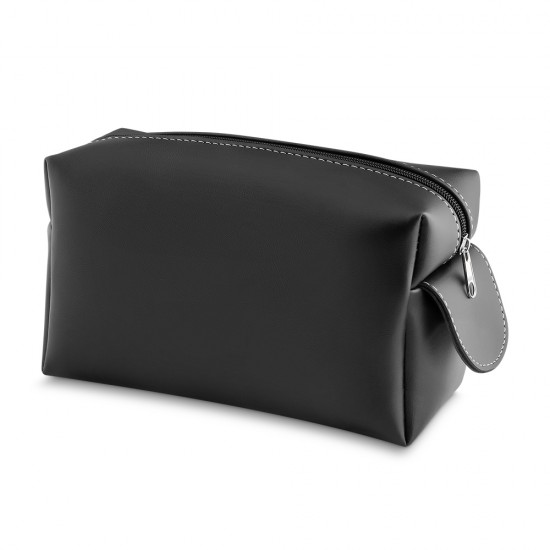 Necessaire de Couro Sintético e Nylon para Brinde Personalizado Necessaire de Couro Sintético e Nylon para Brinde Personalizado