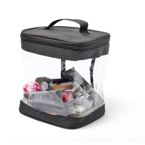 Necessaire de pvc com zíper na cor preta Para Brinde Personalizado Necessaire de pvc com zíper na cor preta Para Brinde Personalizado