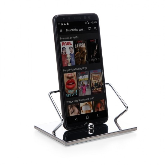 Porta Celular Inox com Logo Porta Celular Inox com Logo