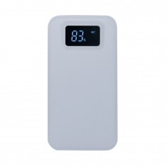 Power Bank Plástico com Indicador Digital Personalizado