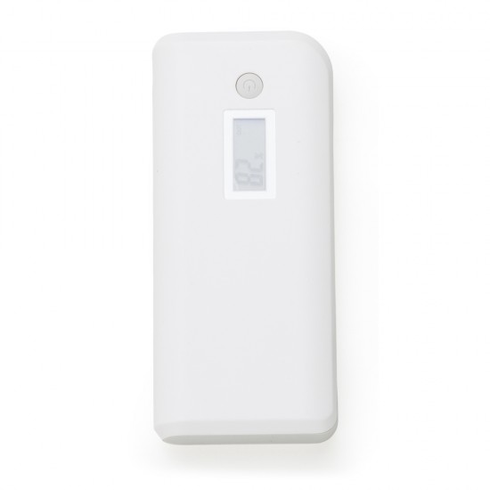 Powerbank Plástico com Indicador Digital e Lanterna Personalizado Powerbank Plástico com Indicador Digital e Lanterna Personalizado