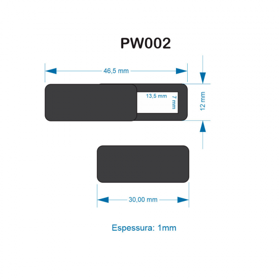 Protetor de Webcam Personalizado Protetor de Webcam Personalizado