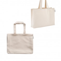 Sacola em 50% algodão, 30% algodão reciclado e 20% poliéster reciclado (220 g/m²) Personalizada