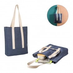 Sacola casual em denim reciclado (300 g/m²) Personalizada