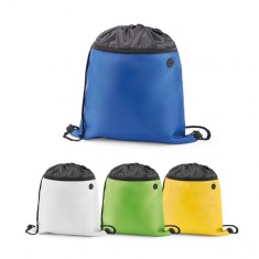 Saco tipo mochila em 210D com bolso frontal Personalizado