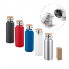 Garrafa em aço inox de parede dupla térmica, isolada a vácuo 570 mL Personalizada