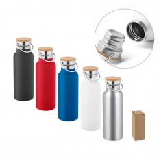 Garrafa em aço inox de parede dupla térmica, isolada a vácuo 570 mL Personalizada