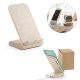 Suporte para celular com carregador por indução (wireless) super-rápido em fibra de palha de trigo e ABS Personalizado