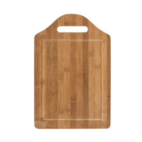 Tábua de Bambu com Canaleta com Logo Tábua de Bambu com Canaleta com Logo