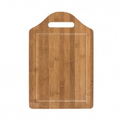 Tábua de Bambu com Canaleta com Logo
