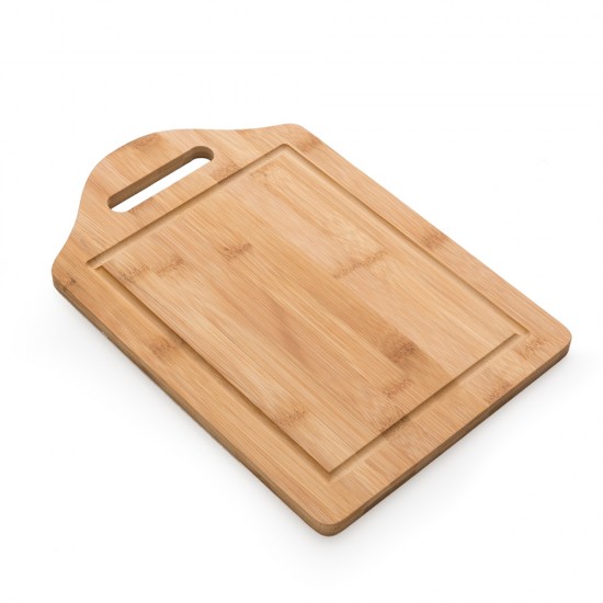 Tábua de Bambu com Canaleta com Logo Tábua de Bambu com Canaleta com Logo