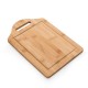 Tábua de Bambu com Canaleta com Logo Tábua de Bambu com Canaleta com Logo