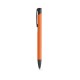 Esferográfica em alumínio com corpo colorido e escrita em preto Personalizada