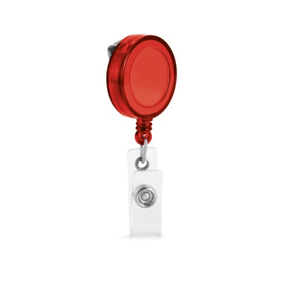Porta crachá retratil com clipe metálico Personalizada