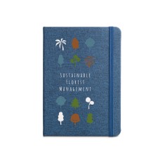 Caderno A5 de capa dura em PET 100% reciclado com 192 páginas pautadas Personalizado