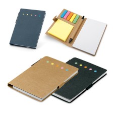 6 blocos adesivados com 25 folhas cada e capa em papel kraft reciclado Personalizado