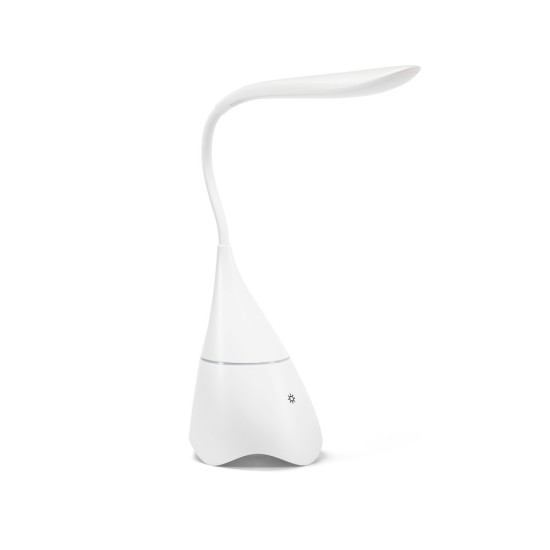 Luminária de mesa com caixa de som em ABS e 18 LEDs de alto brilho Personalizada