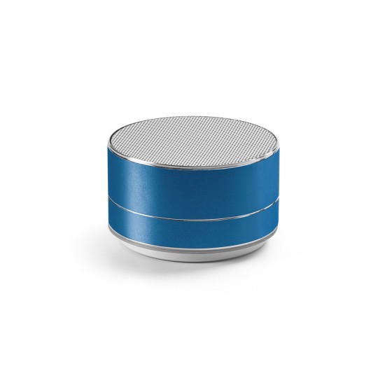 Caixa de som em alumínio 100% reciclado com microfone e autonomia de 3h Personalizada