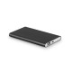 Bateria portátil slim em alumínio com capacidade de 4'000 mAh Personalizada