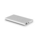 Bateria portátil slim em alumínio com capacidade de 4'000 mAh Personalizada