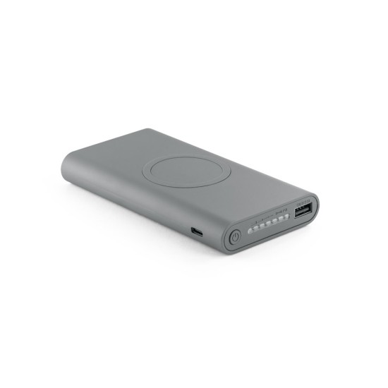 Bateria portátil por indução (wireless) super-rápido em ABS e capacidade de 10 000 mAh Personalizada