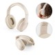 Fones de ouvido wireless dobráveis em fibra de palha de trigo e ABS com autonomia de 13h Personalizada