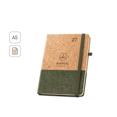 Agenda em cortiça e linho Personalizada