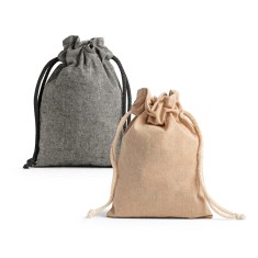 Sacola em 70% algodão reciclado e 30% poliéster reciclado (140 g/m²) sem tingimento Personalizada