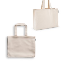 Sacola em 50% algodão, 30% algodão reciclado e 20% poliéster reciclado (220 g/m²) Personalizada