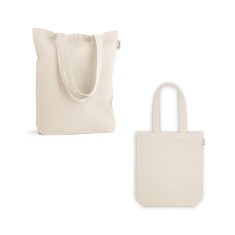 Sacola em 50% algodão, 30% algodão reciclado e 20% poliéster reciclado (220 g/m²) Personalizada