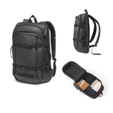 Mochila para notebook em 900D poliéster reciclado de alta densidade com revestimento resistente à agua 17'3" 21 L Personalizada