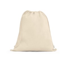 Sacola tipo mochila em 100% algodão reciclado (180 g/m²) Personalizada