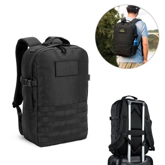 Mochila estilo militar em poliéster reciclado 600D, de alta densidade, com bolso para notebook 17'3" 21 L Personalizada