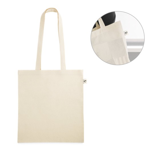 Sacola 100% algodão orgânico (140 g/m²) Personalizada